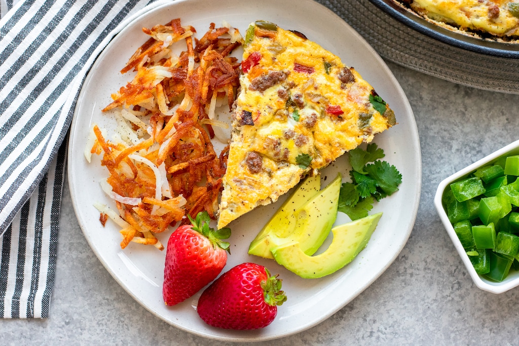 Southwest Breakfast Frittata: Whole30 & Low Carb