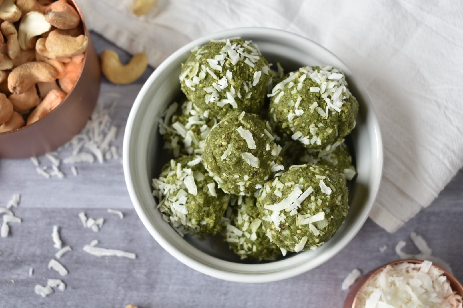 Matcha Collagen Cashew Bites: Whole 30 & Paleo