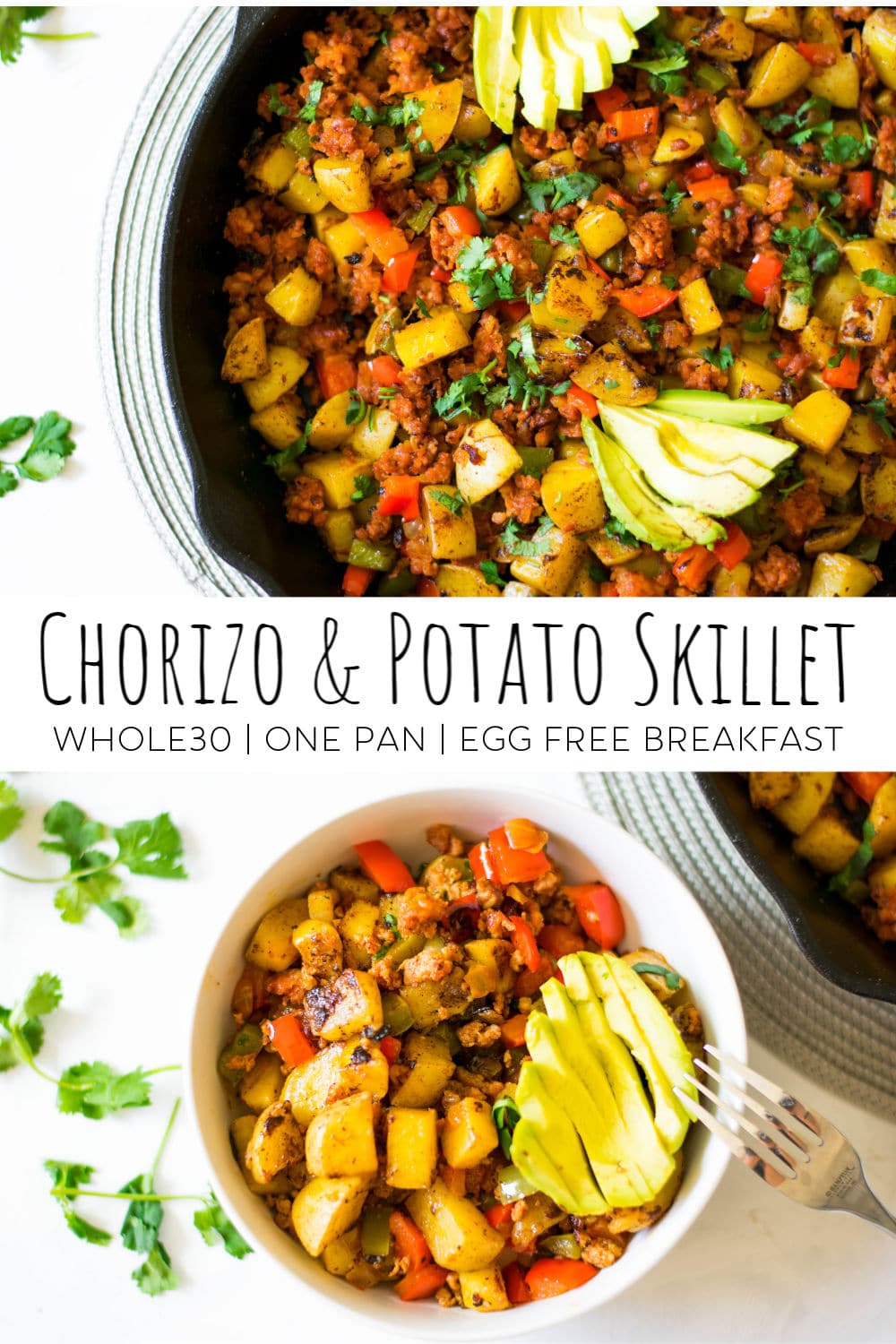 Whole30 Chorizo Breakfast Skillet: Egg-Free, 20 Minute Meal