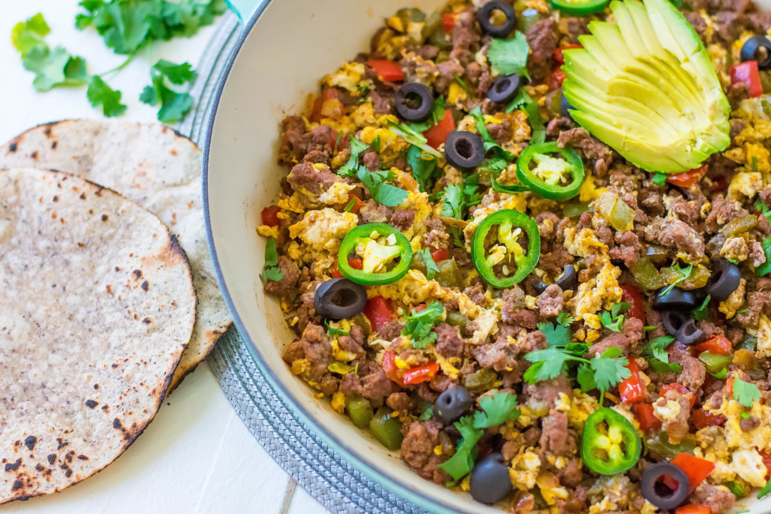 Meal Prep Taco Breakfast Scramble (Whole30, Low Carb)