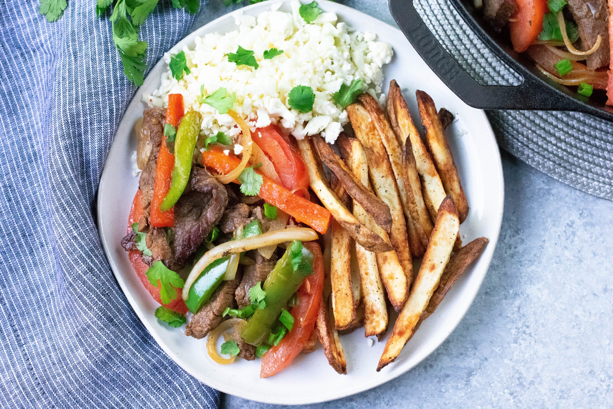 Whole30 Lomo Saltado (Peruvian Beef Stir Fry)
