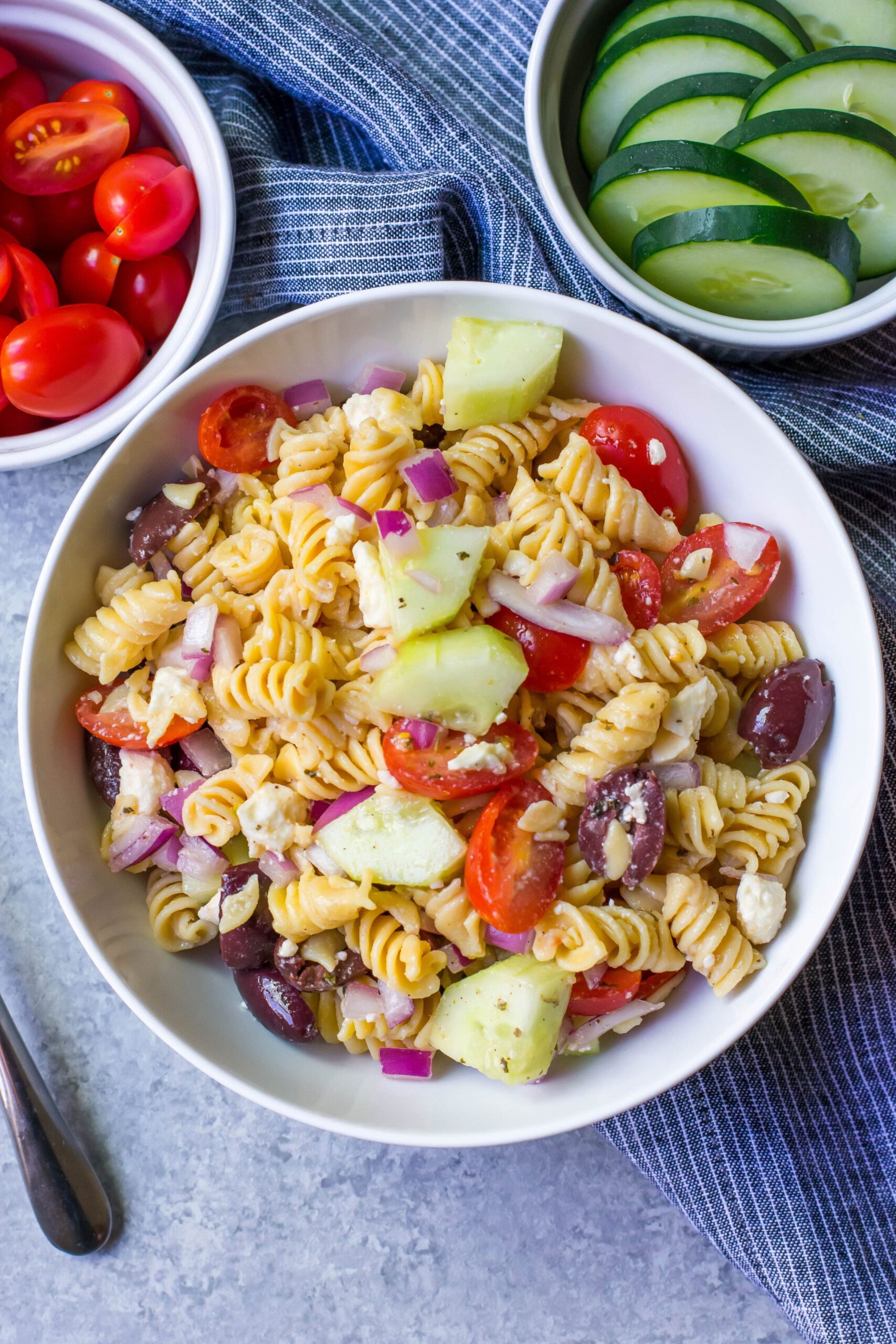 Greek Pasta Salad (Healthy, Gluten-Free, 20 Minutes)