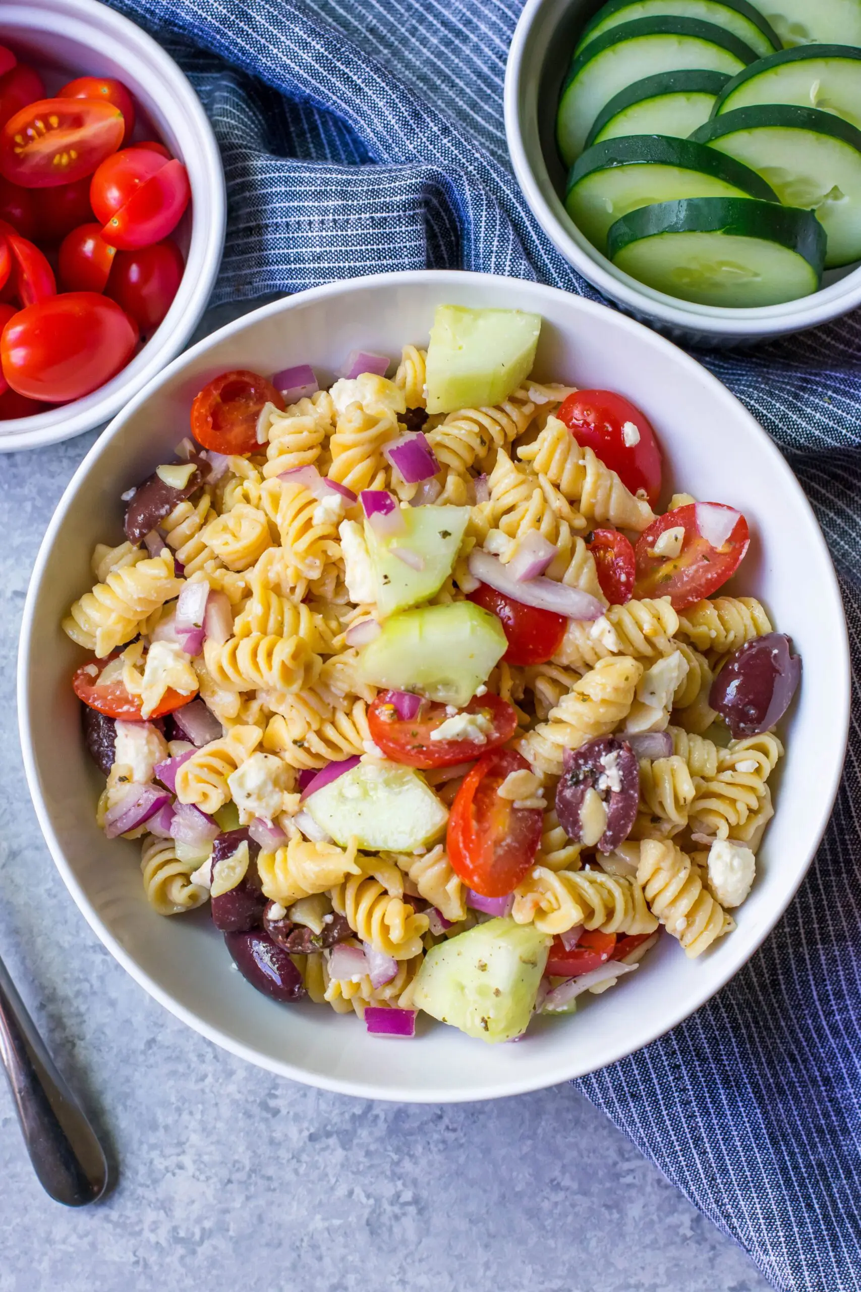 Greek Pasta Salad (Healthy, Gluten-Free, 20 Minutes)