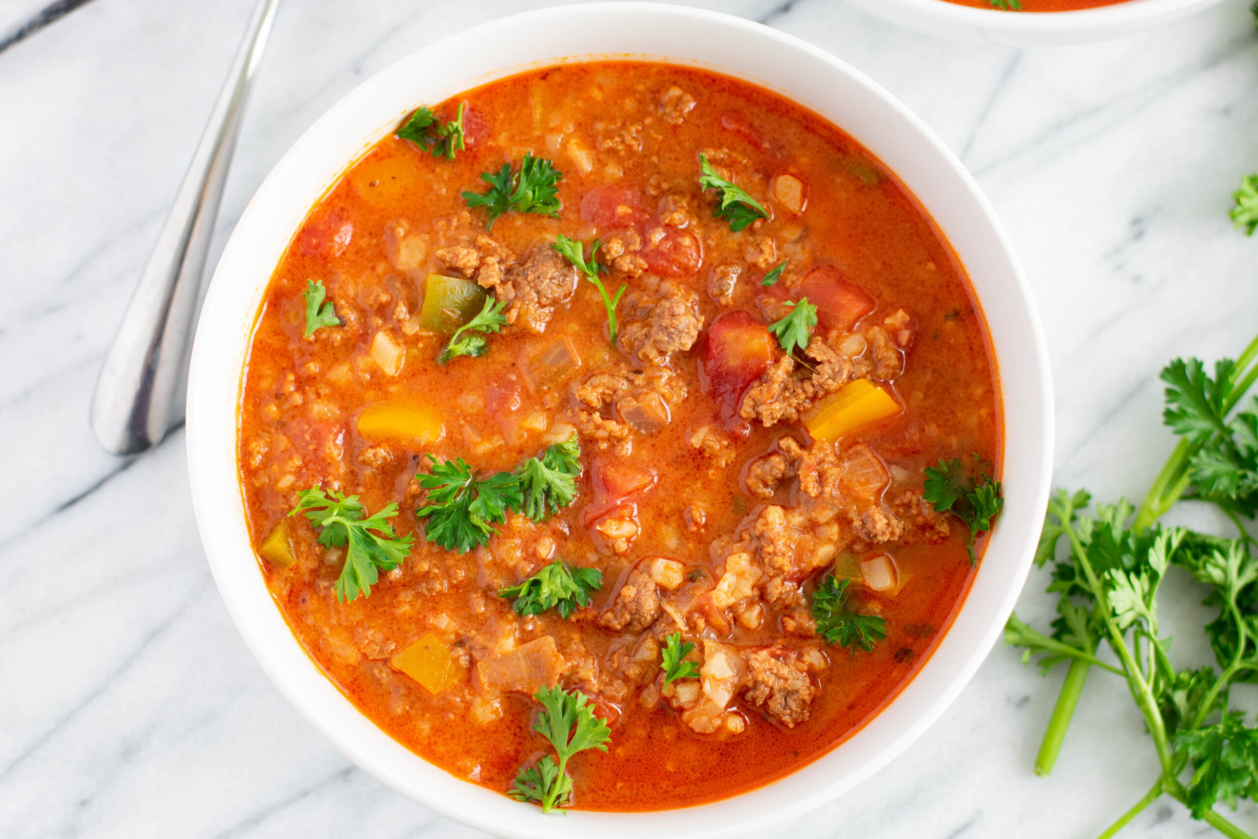 Stuffed Pepper Soup (Instant Pot, Whole30, Paleo, Low Carb)