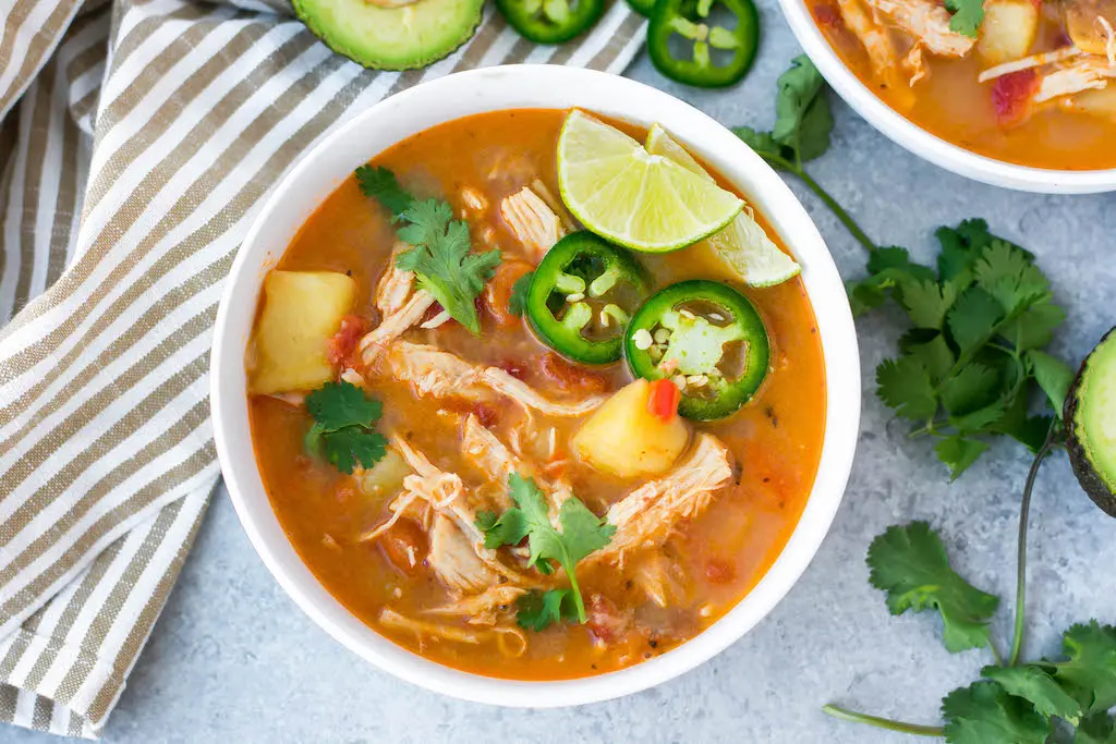 Instant Pot Creamy Chipotle Chicken Soup (Paleo, Whole30)