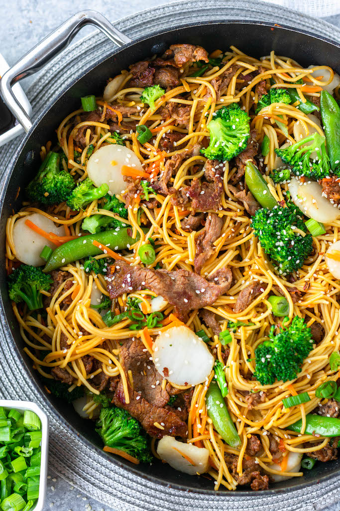 Beef Chow Mein (Gluten-Free, 30 Minute Meal)