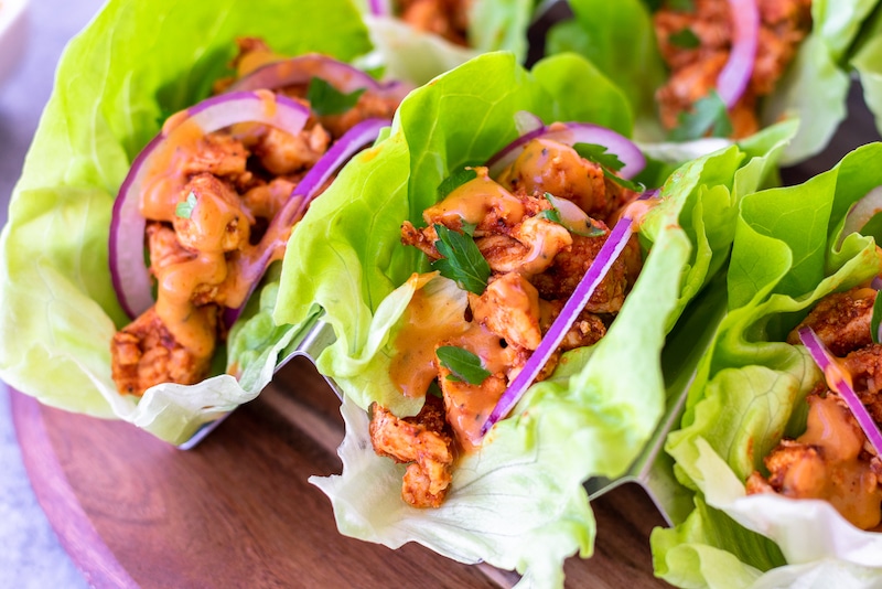 BBQ Chicken Lettuce Wraps (Whole30, Paleo, Keto)