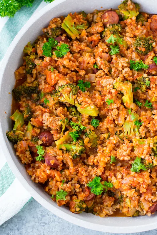 Kielbasa Skillet With Vegetables (Paleo, Whole30, Low Carb)