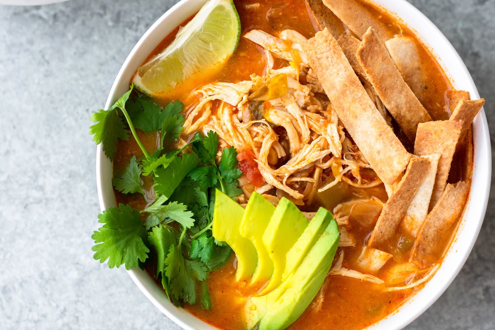 Paleo Creamy Chicken Tortilla Soup