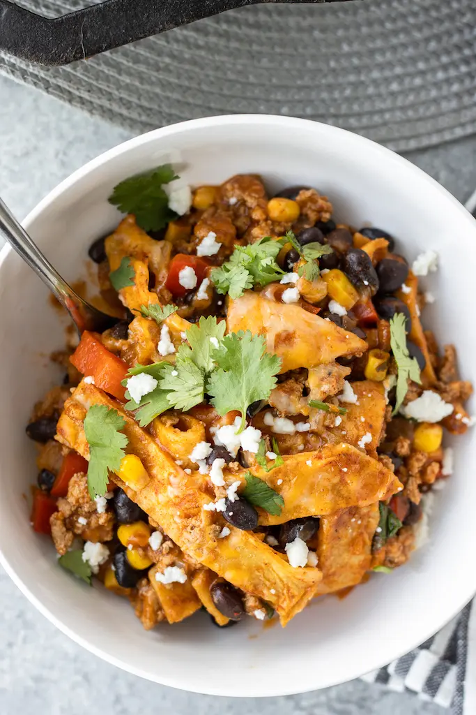 Turkey Enchilada Skillet